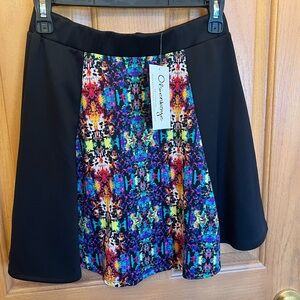 NWT Olsenboye JCPenney Multicolor Skirt Size Small